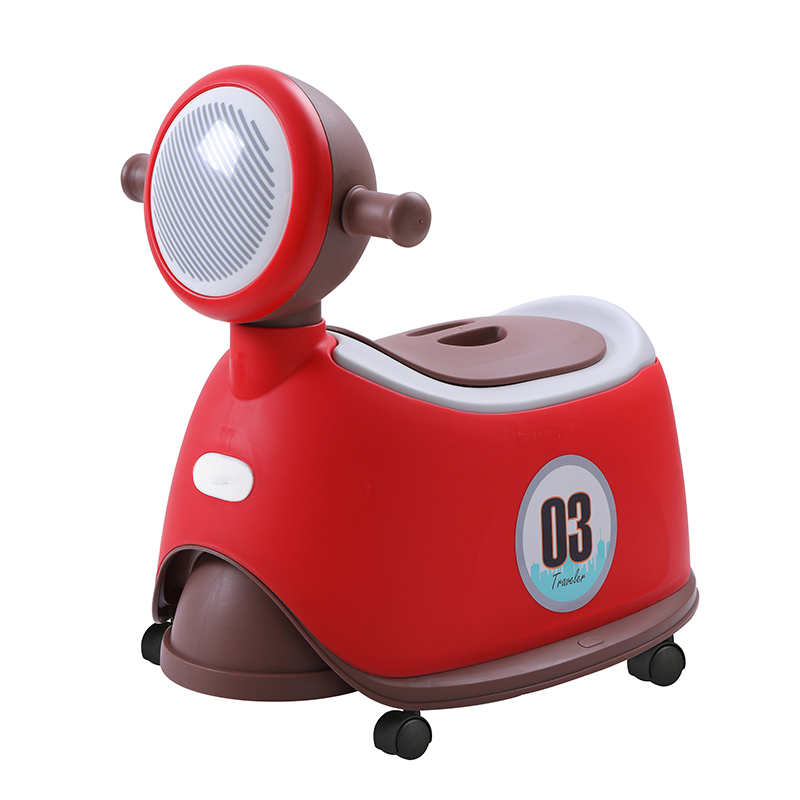 Lovely Motorcycle-Shape Baby Potty Training Chair with Music Portable Baby Potty Training Toilet with Handles